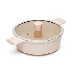 LaCena Pembe 22cm Basık Tencere